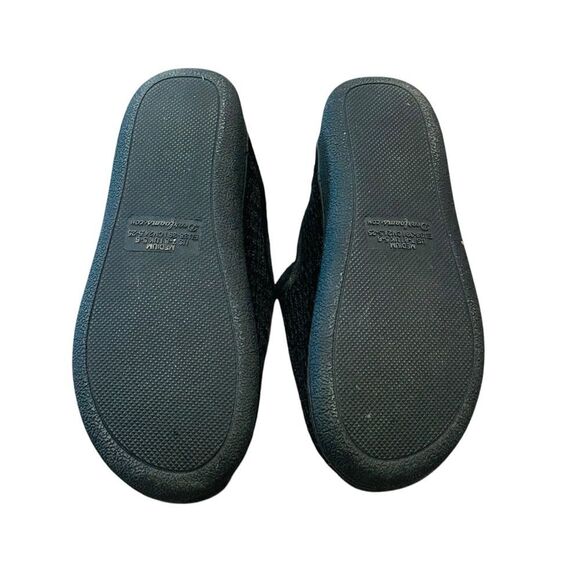 10/$25🦋 Dearfoams Black Open Back Slippers - Size Medium (7-8) - Picture 6 of 12